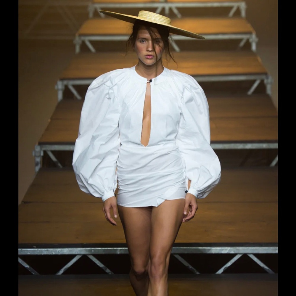 Jacquemus straw hair from Spring 2017 line.